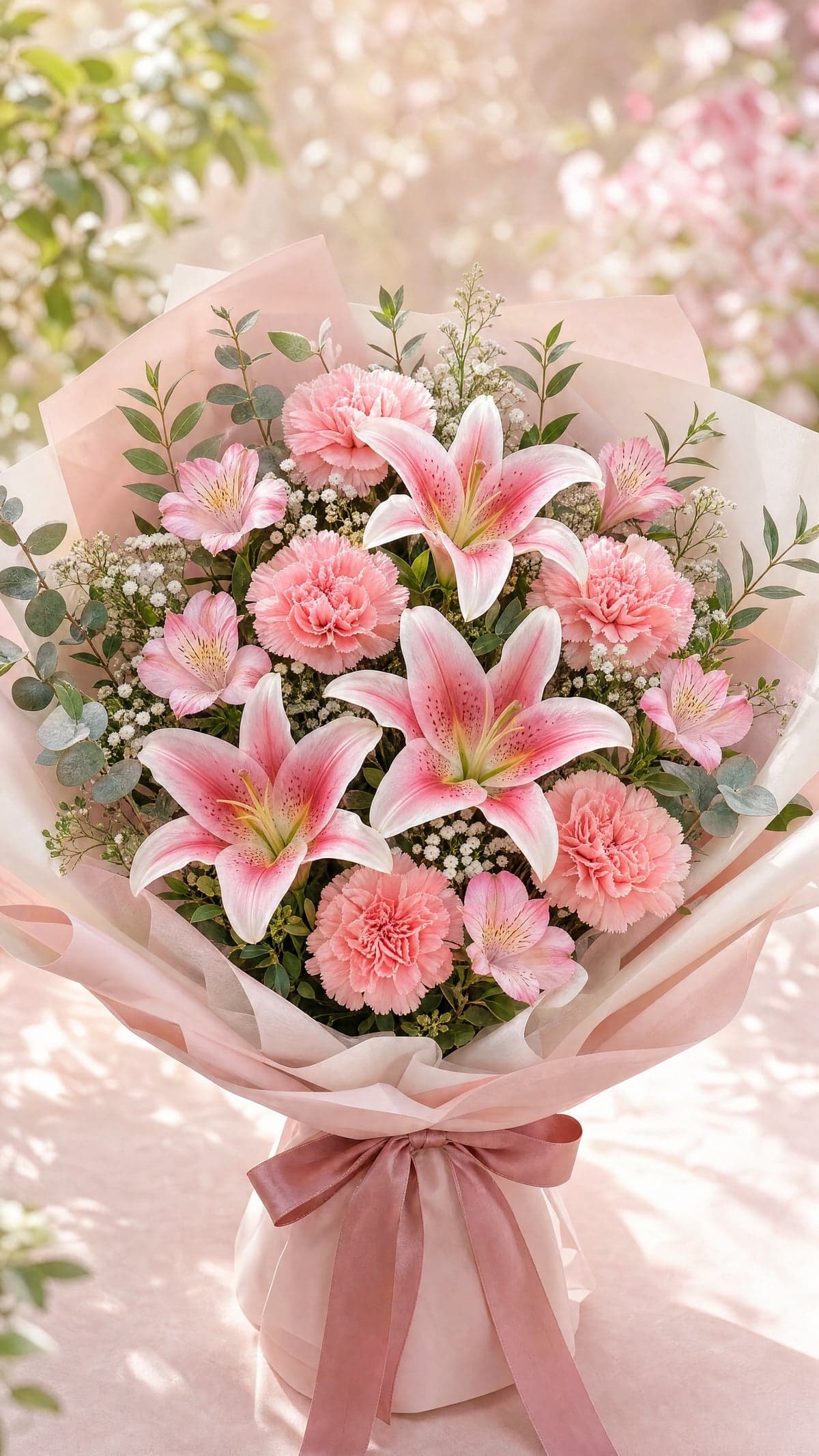 Pink Lily Garden